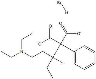 ETHYL2-DIETHYLAMINOETHYL-2-PHENYL-2-ETHYLMALONATEHYDROBROMIDE Struktur