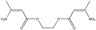 BIS(BETA-AMINOCROTONATE)ETHYLENEGLYCOLESTER Struktur