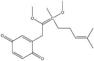 2,3-DIMETHOXYGERANYL-1,4-BENZOQUINONE Struktur