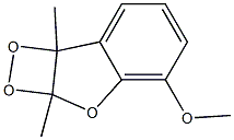 2A,7B-DIHYDRO-4-METHOXY-2A,7B-DIMETHYL-1,2-DIOXETO(3,4-B)BENZOFURAN Struktur