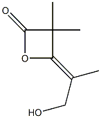 2,2,4-TRIMETHYLHYDROXYPENTENOICACID-BETA-LACTONE Struktur