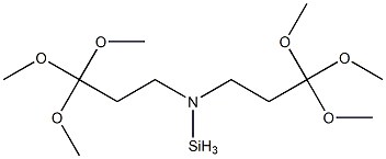 BIS(TRIMETHOXYPROPYL)AMINOSILANE Struktur