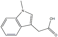 N-METHYLINDOLE-3-ACETICACID Struktur