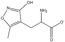 ALPHA-AMINO-3-HYDROXY-5-METHYL-4-ISOXAZOLEPROPIONATE Struktur