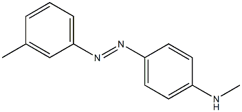 3'-METHYL-4-MONOMETHYLAMINOAZOBENZENE Struktur