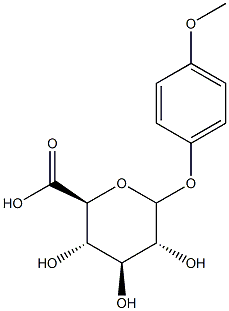 PARA-METHOXYPHENYLGLUCURONIDE Struktur