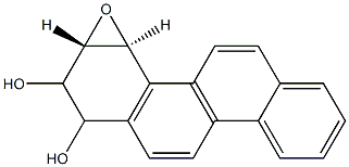 TRANS-1,2-DIHYDROXY-3,4-EPOXY-1,2,3,4-TETRAHYDROCHRYSENE Struktur