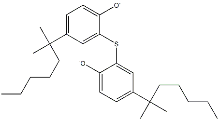 2,2-THIO-BIS(4-TERT-OCTYL-PHENOLATE) Struktur