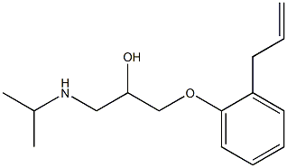 2-PROPANOL,1-(ORTHO-ALLYLPHENOXY)-3-(ISOPROPYLAMINO)- Struktur