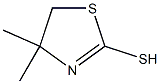 4,4-DIMETHYL-2-MERCAPTOTHIAZOLINE Struktur