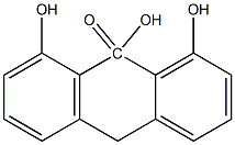 1,8,9-TRIHYDROXYANTHRONE Struktur