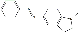 INDOLINE,1-METHYL-5-(PHENYLAZO)- Struktur