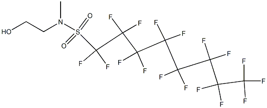 N-(2-HYDROXYETHYL)-N-METHYLPERFLUOROOCTYLSULPHONAMIDE Struktur