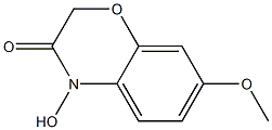 1,4-BENZOXAZIN-3-ONE,4-HYDROXY-7-METHOXY Struktur