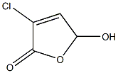 3-CHLORO-5-HYDROXY-2(5H)-FURANONE Struktur