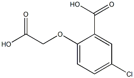 4-CHLORO-2-CARBOXYPHENOXYACETICACID Struktur