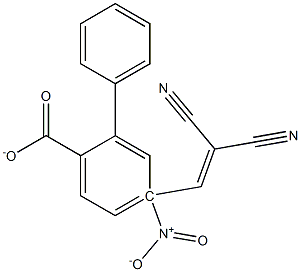 4-(2,2-DICYANOVINYL)PHENYL4-NITROBENZOATE Struktur