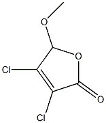 3,4-DICHLORO-5-METHOXY-2(5H)-FURANONE Struktur