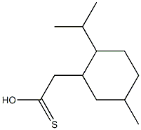 NEOMENTHYLTHIOACETATE Struktur