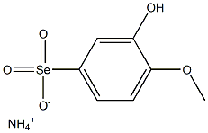 AMMONIUM3-HYDROXY-4-METHOXYBENZOLSELENONATE Struktur