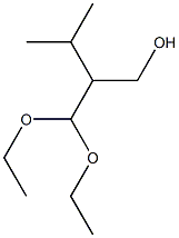 2-Diethoxymethyl-3-methyl-butan-1-ol Struktur