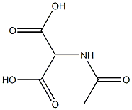 Propanedioic acid, (acetylamino)- Struktur