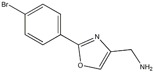 [2-(4-Bromophenyl)oxazol-4-yl]methylamine Struktur