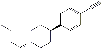 4-(trans-4-n-Pentylcyclohexyl)phenylacetylene Struktur