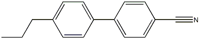 4-n-Propyl-4'-cyanobiphenyl Struktur