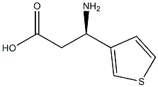 (R)-3-Amino-3-(3-thienyl)-propanoic acid Struktur