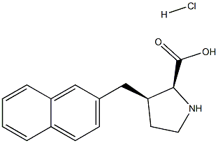 (R)-gamma-(2-naphthalenylmethyl)-L-proline hydrochloride Struktur