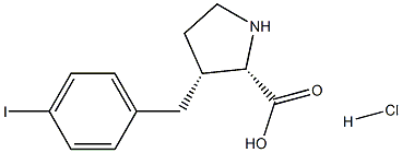 (R)-gamma-(4-iodo-benzyl)-L-proline hydrochloride Struktur