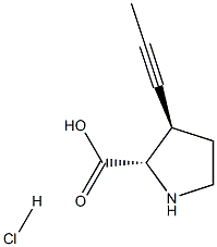 (R)-gamma-propynyl-L-proline hydrochloride Struktur