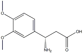 (S)-3-Amino-3-(3,4-dimethoxy-phenyl)-propanoic acid Struktur