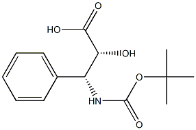 N-Boc-(2R,3R)-3-Amino-2-hydroxy-3-phenyl-propanoic acid Struktur