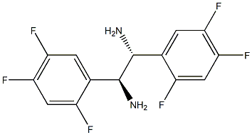 MESO-1,2-BIS(2,4,5-TRIFLUOROPHENYL)ETHANE-1,2-DIAMINE Struktur