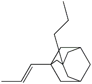 1-[(E)-prop-1-enyl]-3-propyl-adamantane Struktur