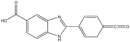 2-(4-Carbonylphenyl)-1H-benzimidazole-5-carboxylic acid Struktur