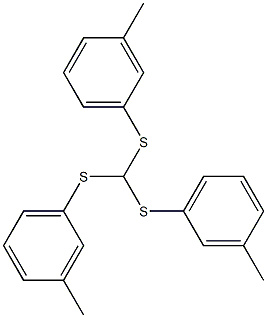 tris(m-tolylthio)methane Struktur