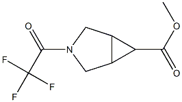 3-(2,2,2-Trifluoro-acetyl)-3-aza-bicyclo[3.1.0]hexane-6-carboxylic acid methyl ester Struktur