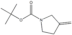 3-Methylene-pyrrolidine-1-carboxylic acid tert-butyl ester Struktur