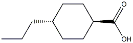 trans-4-propylcyclohexyl carboxylic acid Struktur