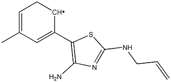 (2-Allylamino-4-amino-thiazol-5-yl)-p-tolyl- Struktur