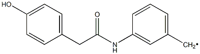 {3-[2-(4-Hydroxy-phenyl)-acetylamino]-benzyl}- Struktur