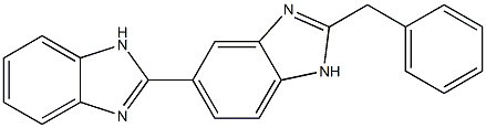 2'-Benzyl-3H,1'H-[2,5']bibenzoimidazolyl-5- Struktur