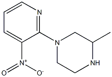 3-Methyl-1-(3-nitropyridin-2-yl)piperazine Struktur