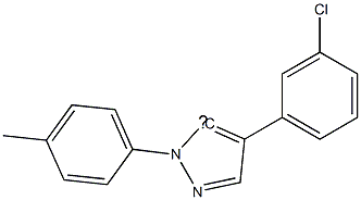 4-(3-Chloro-phenyl)-2-p-tolyl-2H-pyrazol-3-yl- Struktur