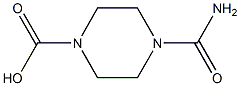 4-Carbamoyl-piperazine-1-carboxylic acid Struktur