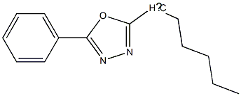 Pentyl-(5-phenyl-[1,3,4]oxadiazol-2-ylmethyl)- Struktur