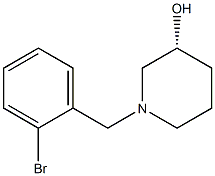 (3R)-1-(2-bromobenzyl)piperidin-3-ol Struktur